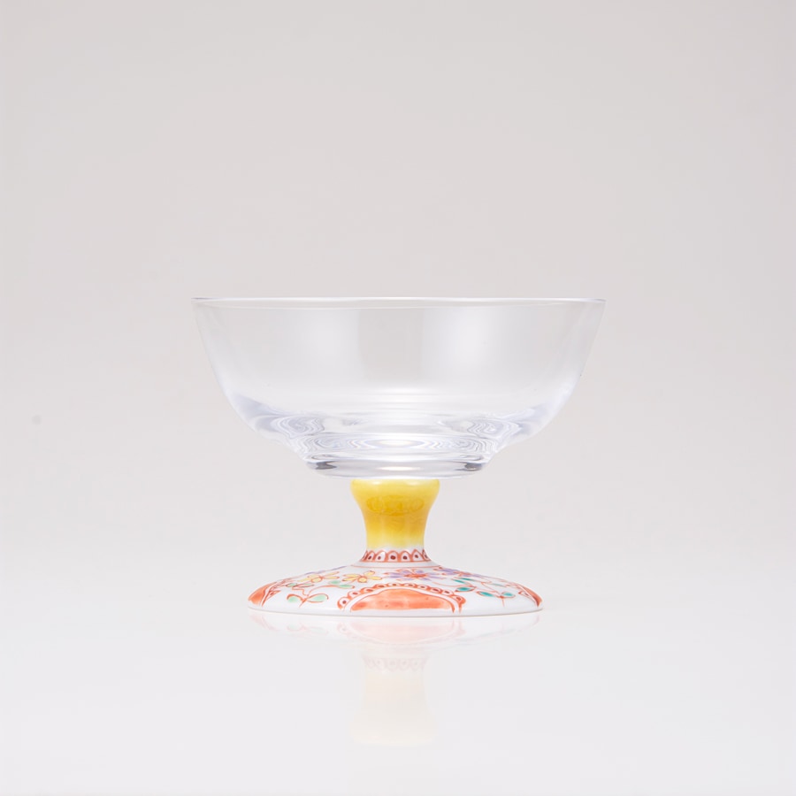 デザートグラス中（無地）フラワー