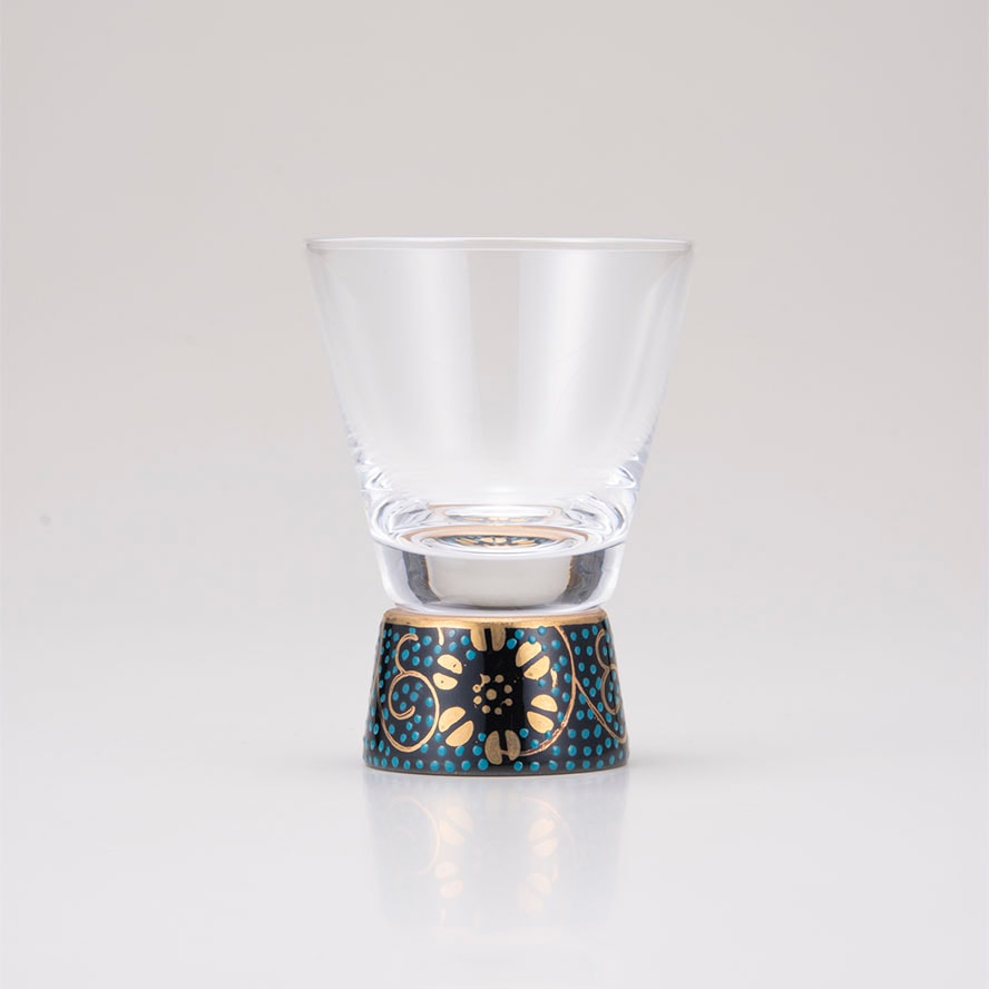 ショットグラス青粒鉄仙