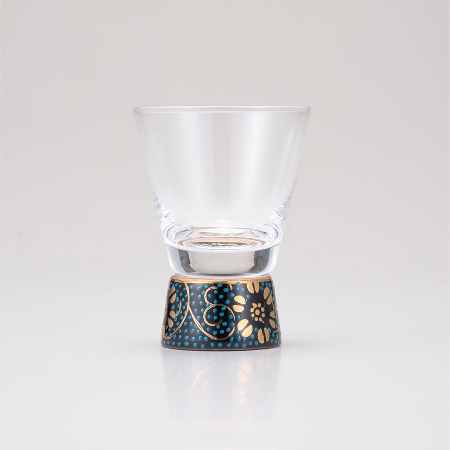 ショットグラス青粒鉄仙