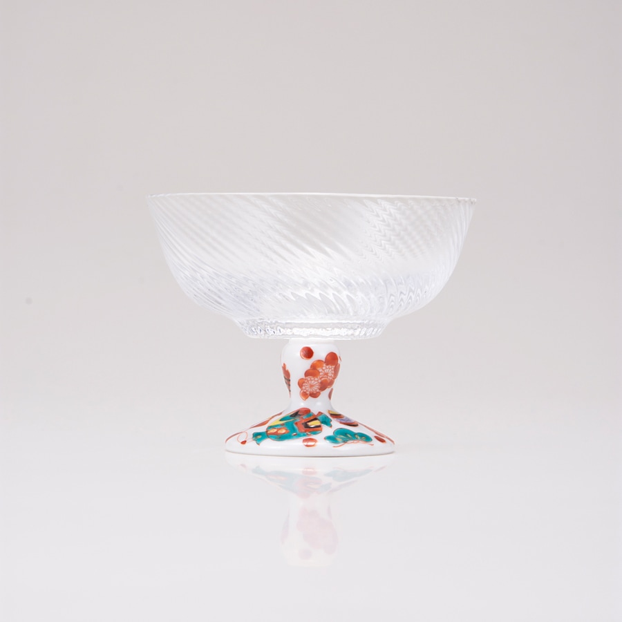 デザートグラス小（斜）宝尽し