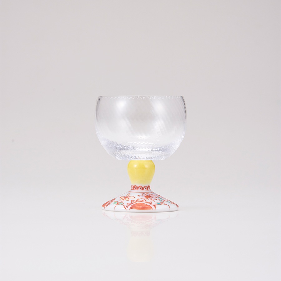 馬上グラス（斜）フラワー