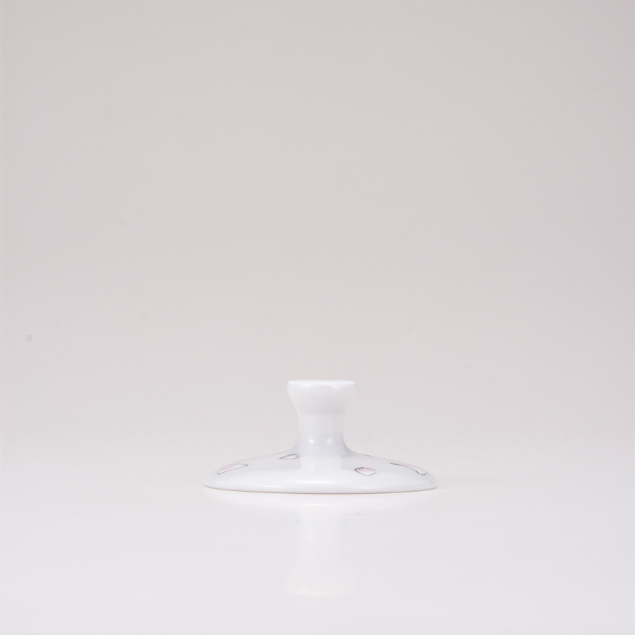 フリーグラス小（斜）富貴文ピンク