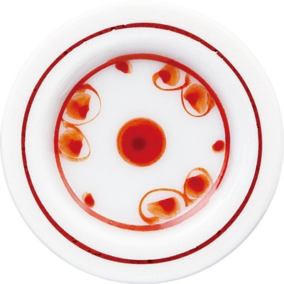 ショットグラス赤絵鳥文