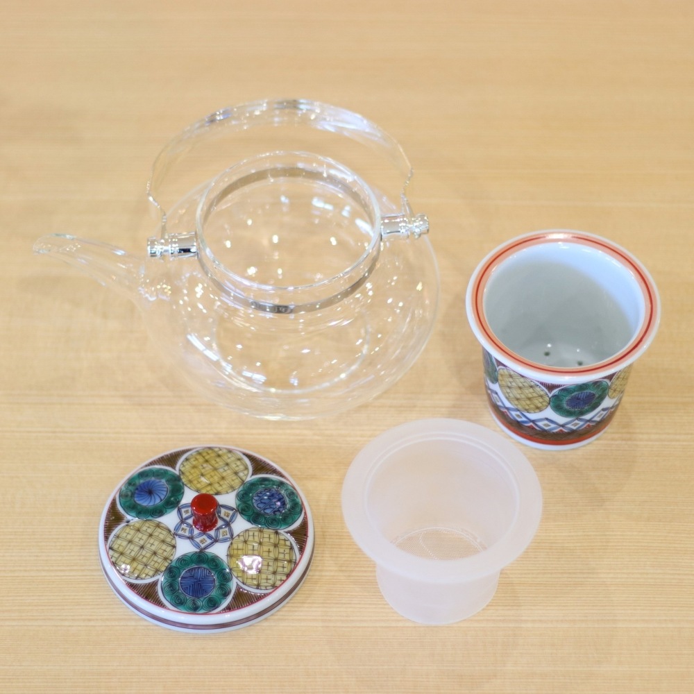 九谷がらす急須 古九谷丸文 | ・その他 | 九谷和グラス｜ギフト・通販