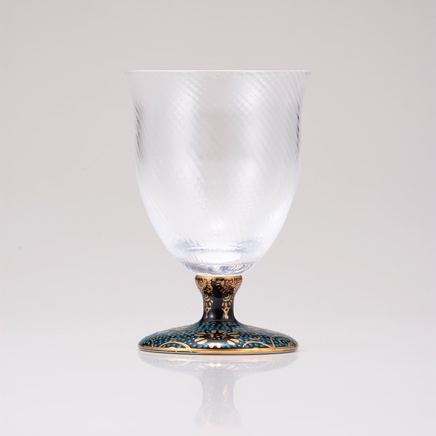 フリーグラス小（斜）青粒鉄仙