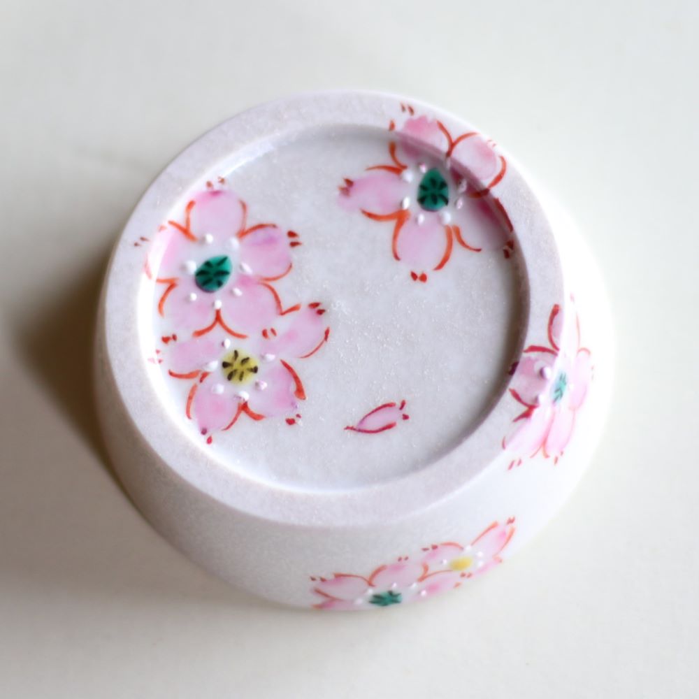 トールマグカップ　さくら文シルバー