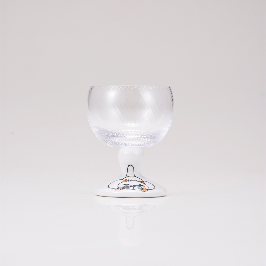 馬上グラス(斜)ネコの休日