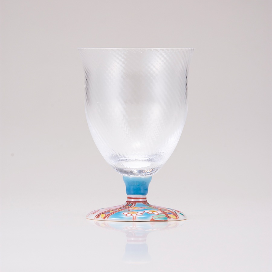 フリーグラス小（斜）花のタペストリー