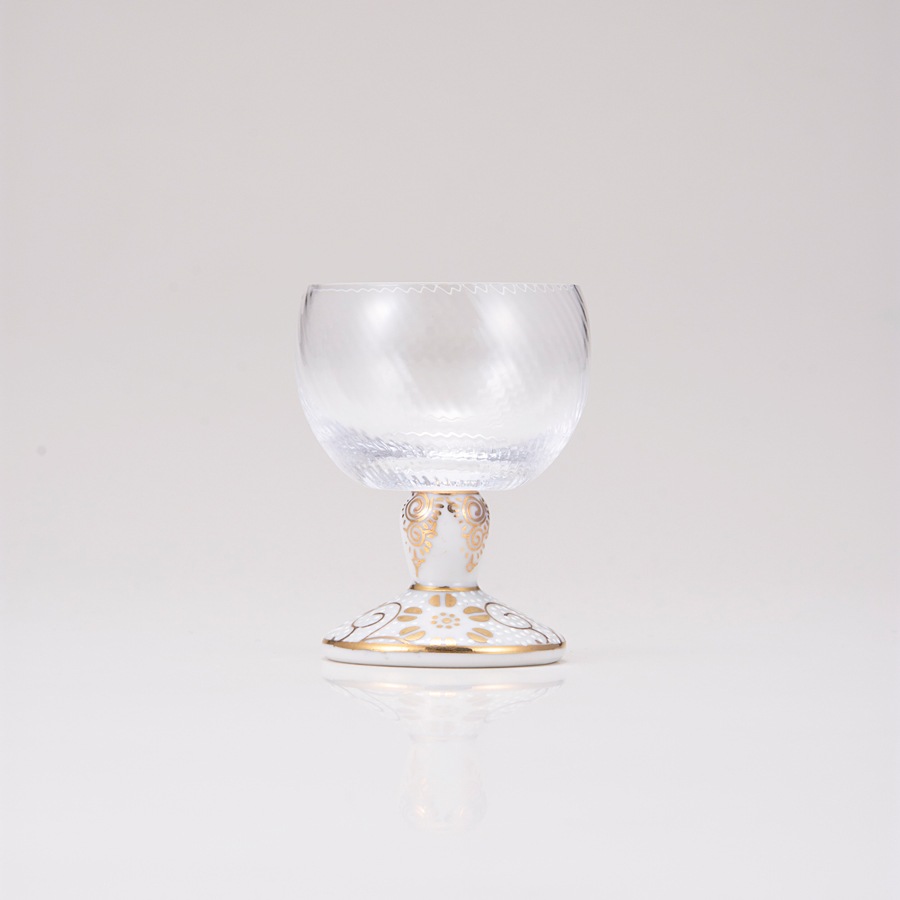 馬上グラス（斜）白粒鉄仙