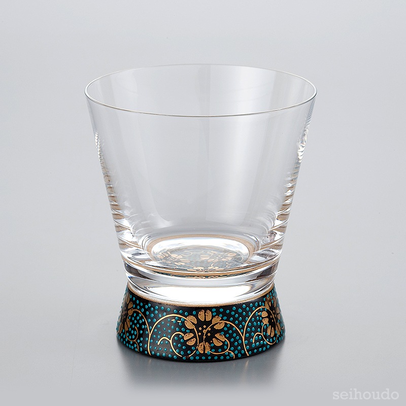 Vグラス　青粒鉄仙