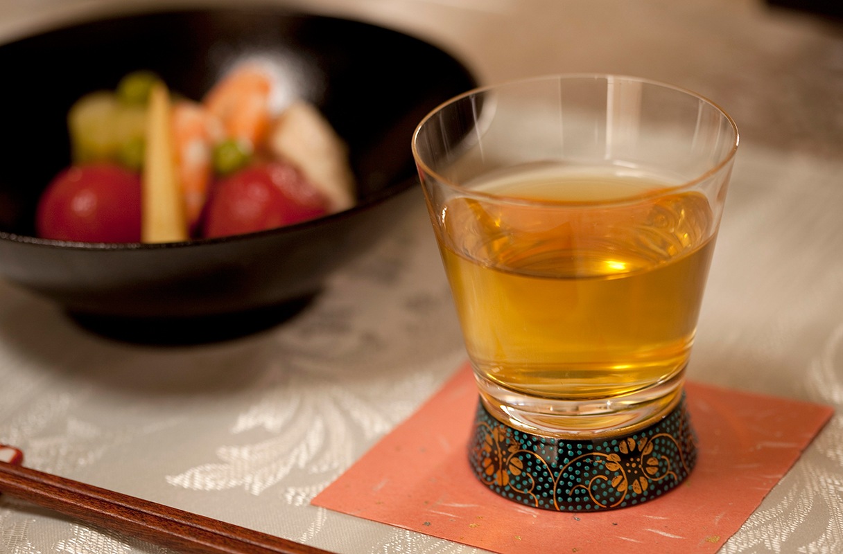 Vグラス　青粒鉄仙