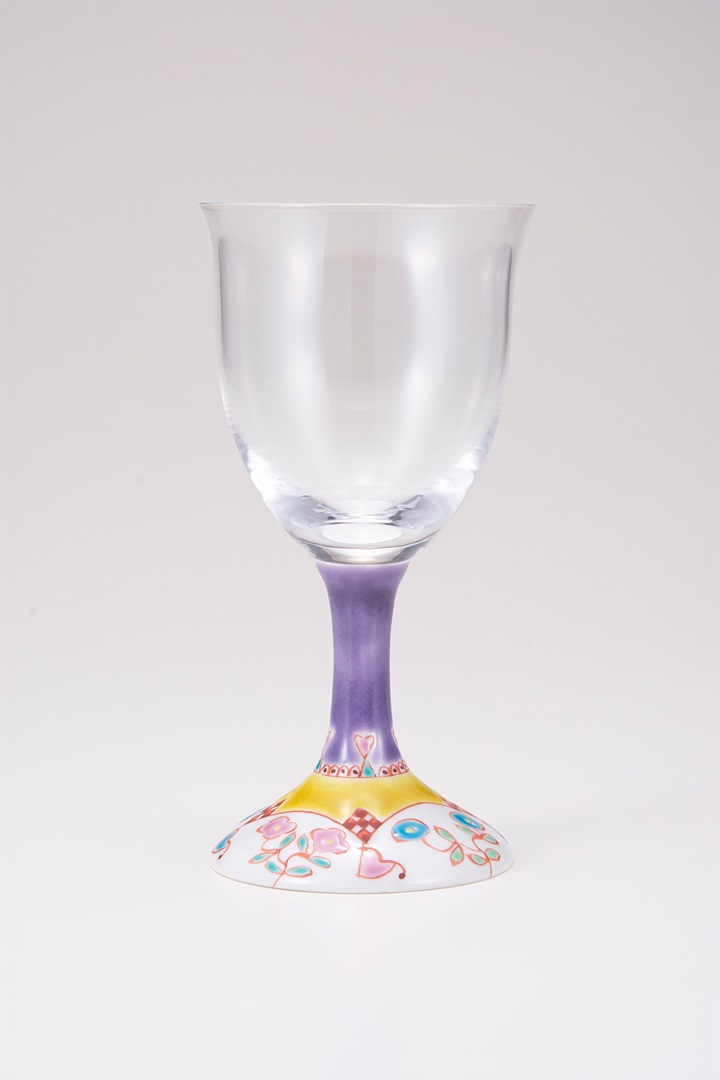 ワイングラス小（無地）フラワーハウス