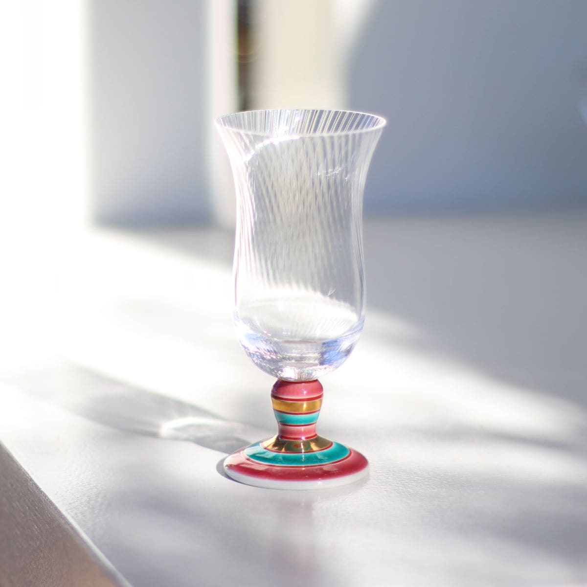 冷酒グラス(斜)こまレッド