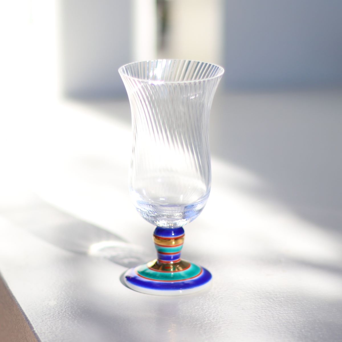 冷酒グラス(斜)こまブルー