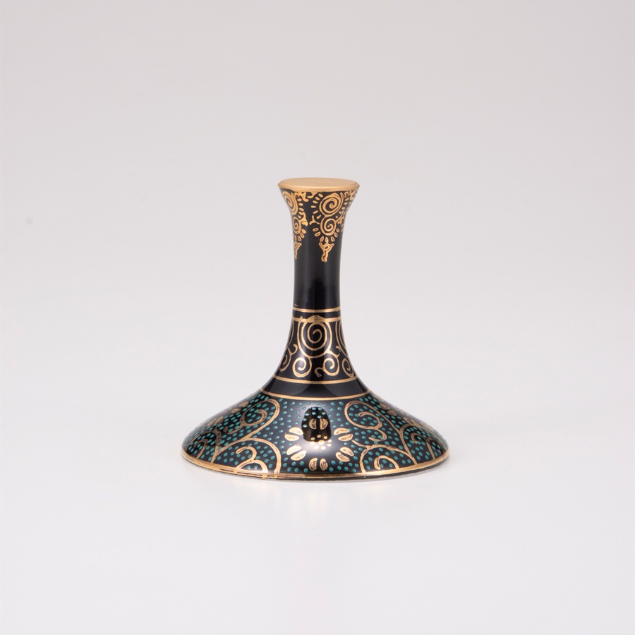 ワイングラス大(格子)青粒鉄仙