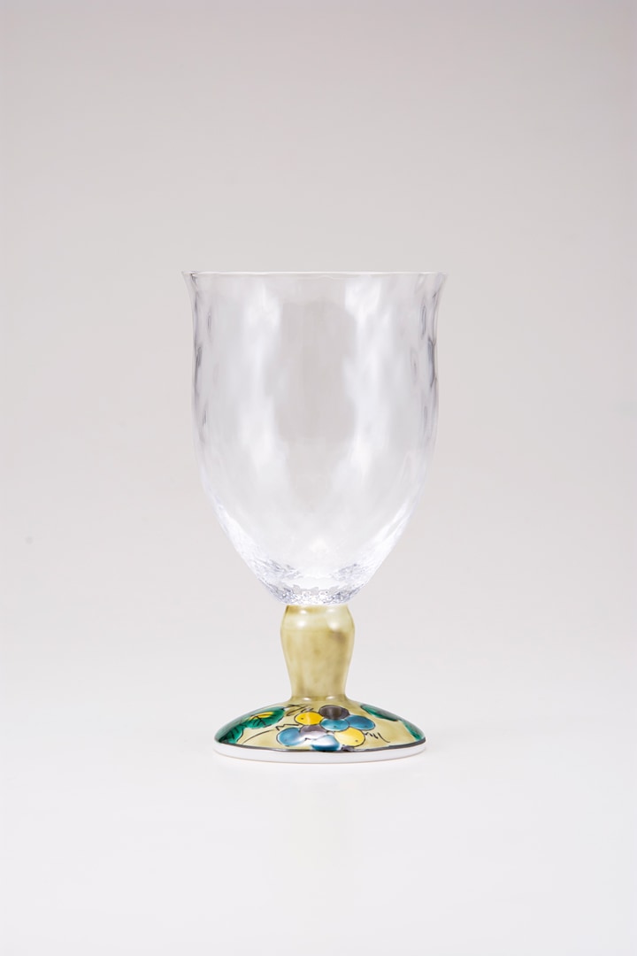 フリーグラス大(格子)ぶどうアメ釉