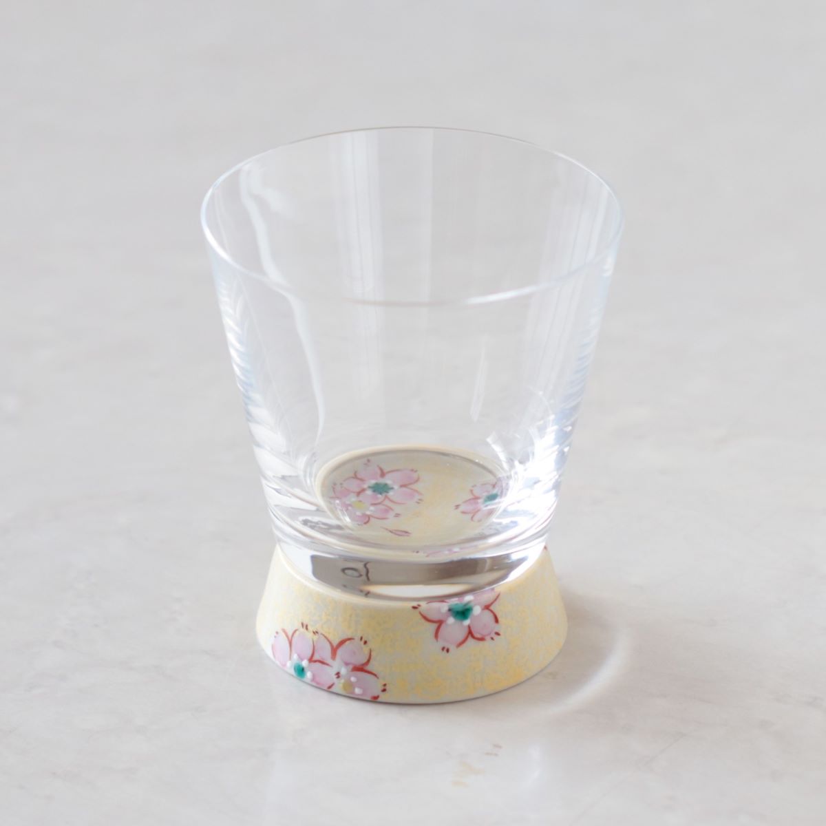 Vグラス　さくら文ゴールド