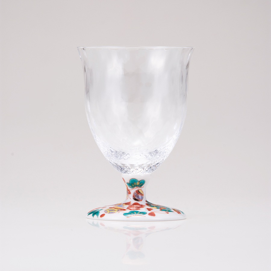 フリーグラス小（格子）宝尽し