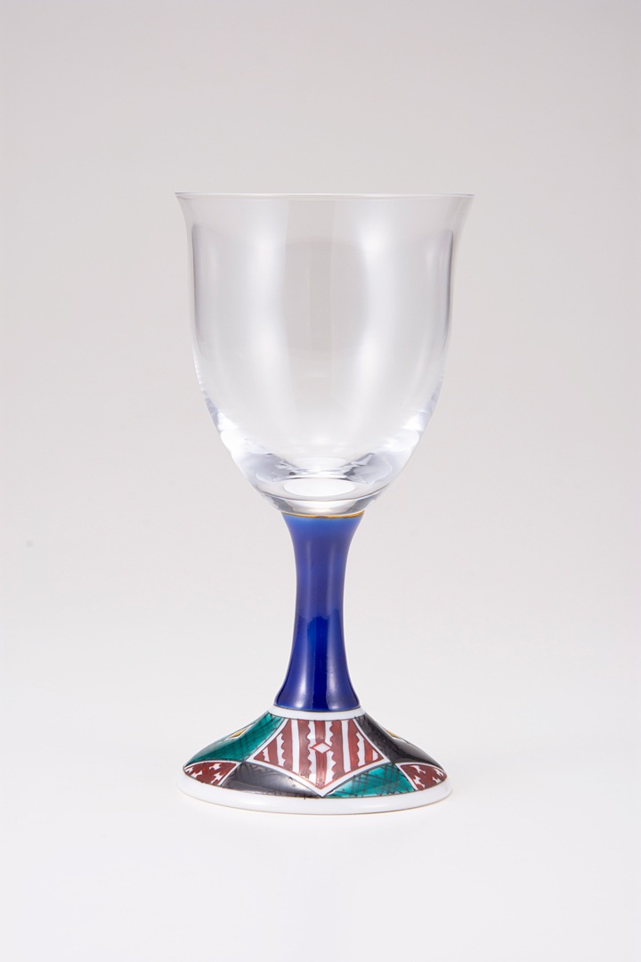 ワイングラス小（無地）石畳（四面）