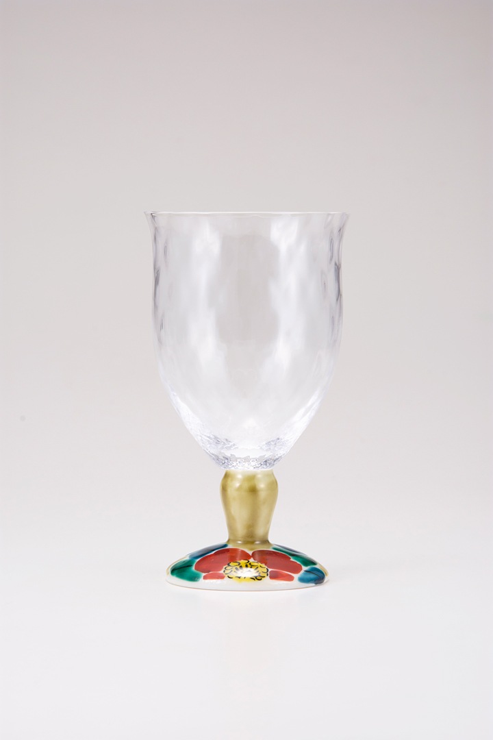 フリーグラス大（格子）山茶花アメ釉