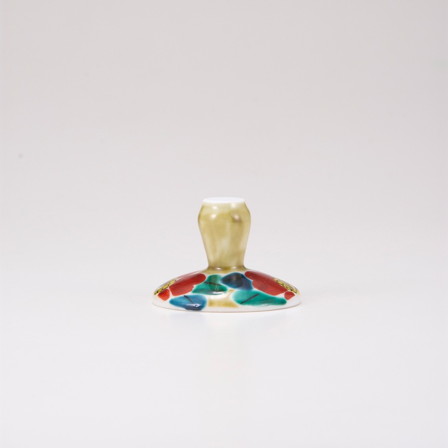 フリーグラス大（格子）山茶花アメ釉