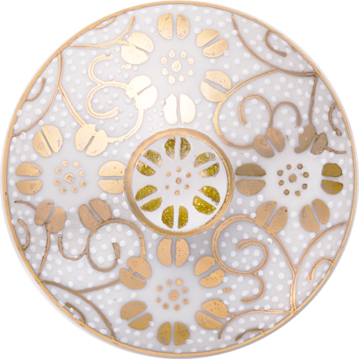 デザートグラス大(斜)白粒鉄仙