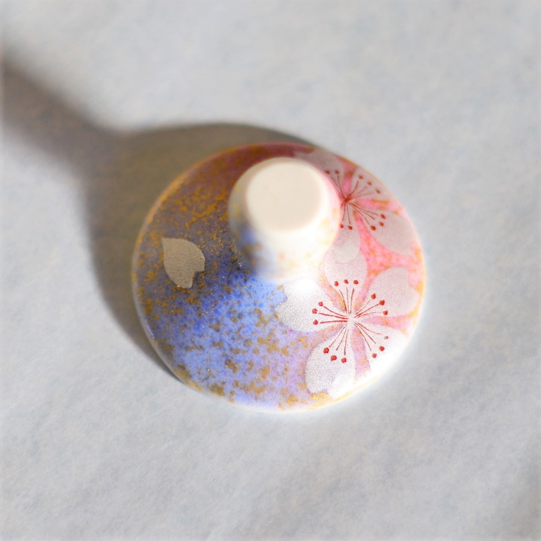 冷酒グラス(斜)花の舞