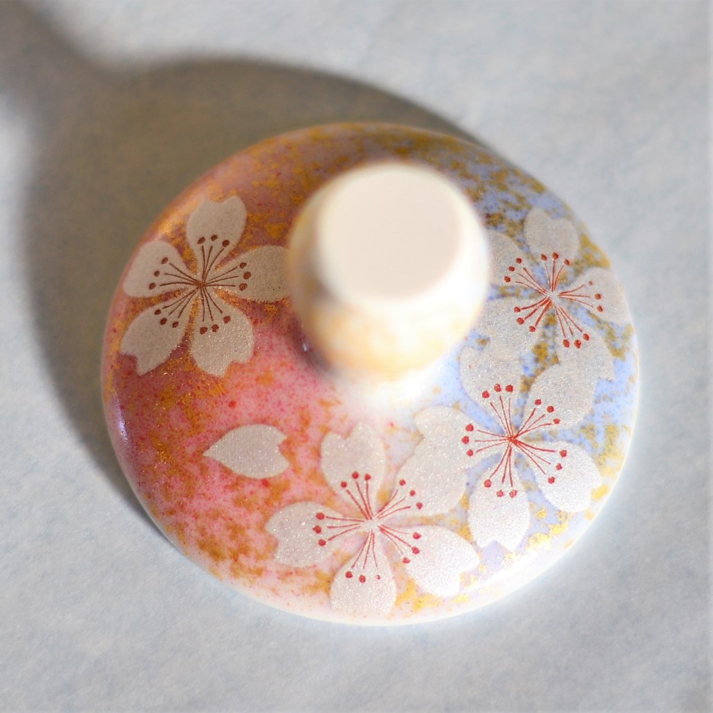 麦酒グラス（斜）花の舞