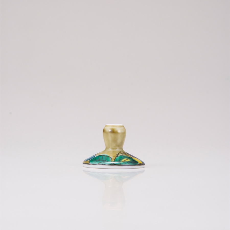 デザートグラス小（格子）ぶどうアメ釉