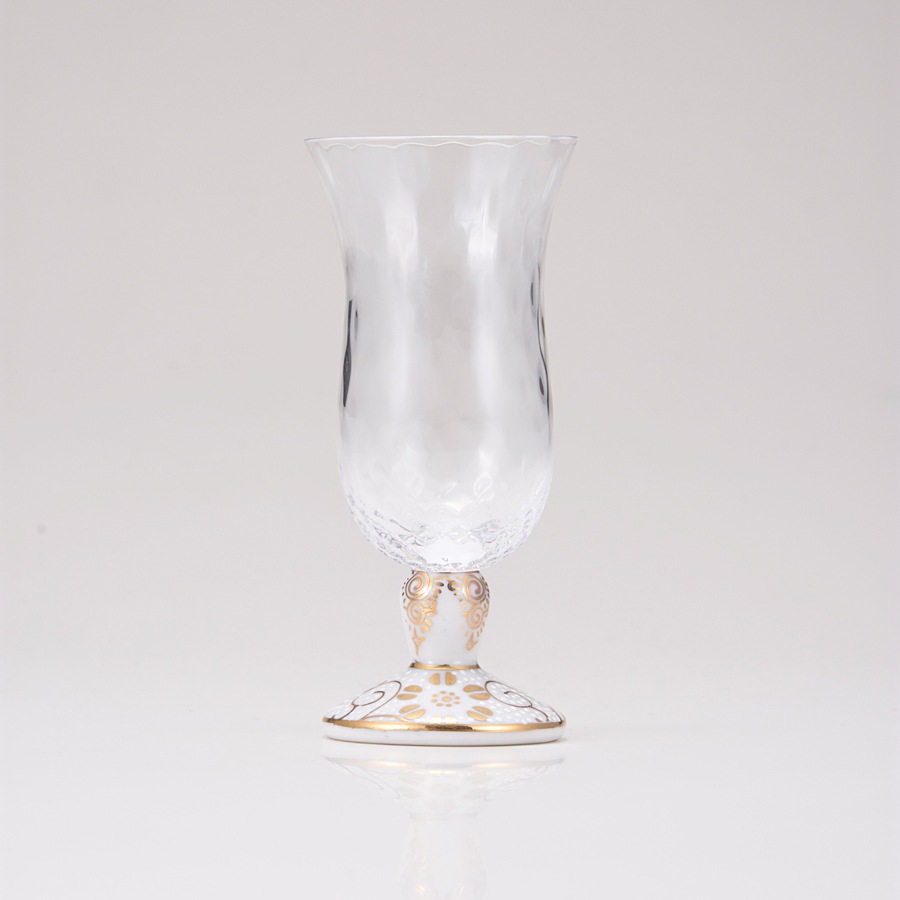 冷酒グラス(格子)白粒鉄仙