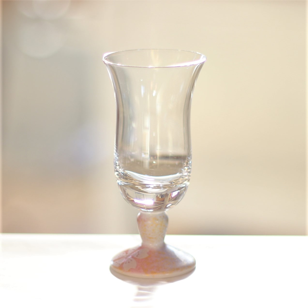 冷酒グラス（無地）花の舞