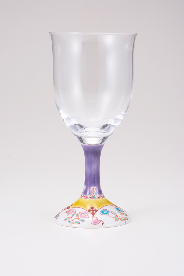 ワイングラス大(無地)フラワーハウス