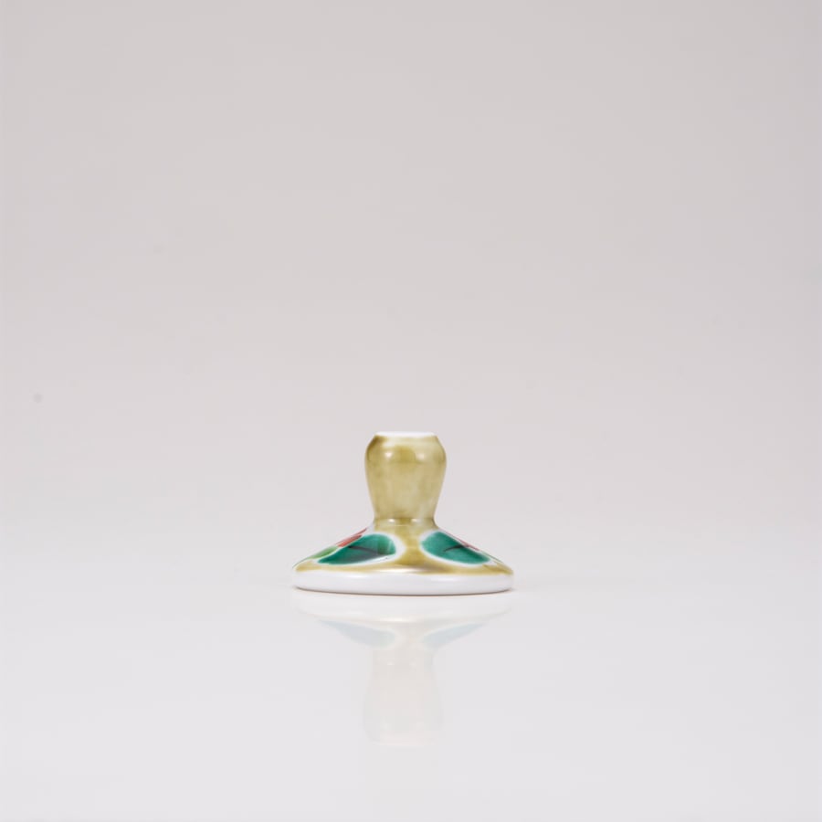 デザートグラス小（格子）つぼみアメ釉