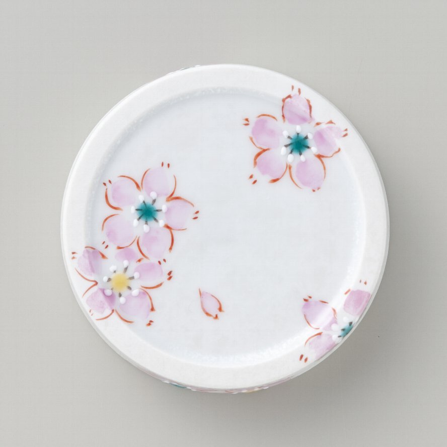 タンブラーグラス　さくら文シルバー