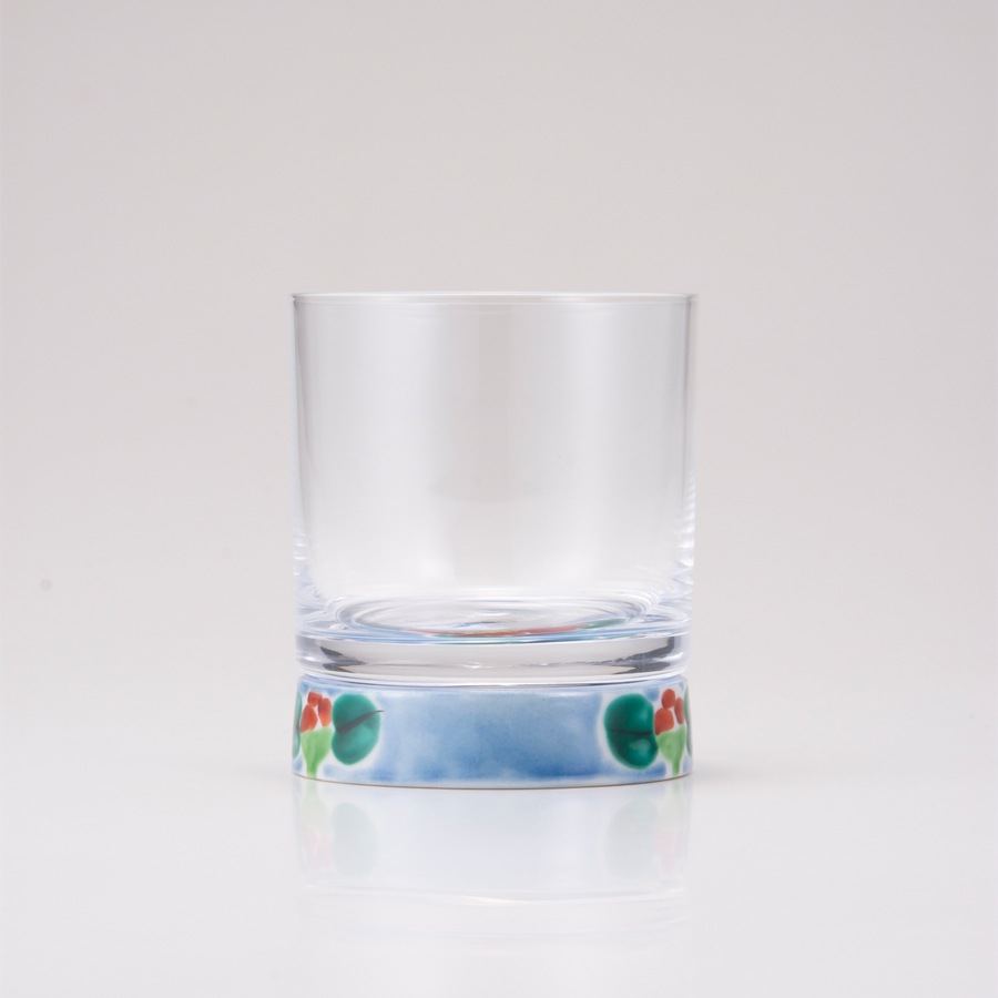 ロックグラス山茶花ブルー