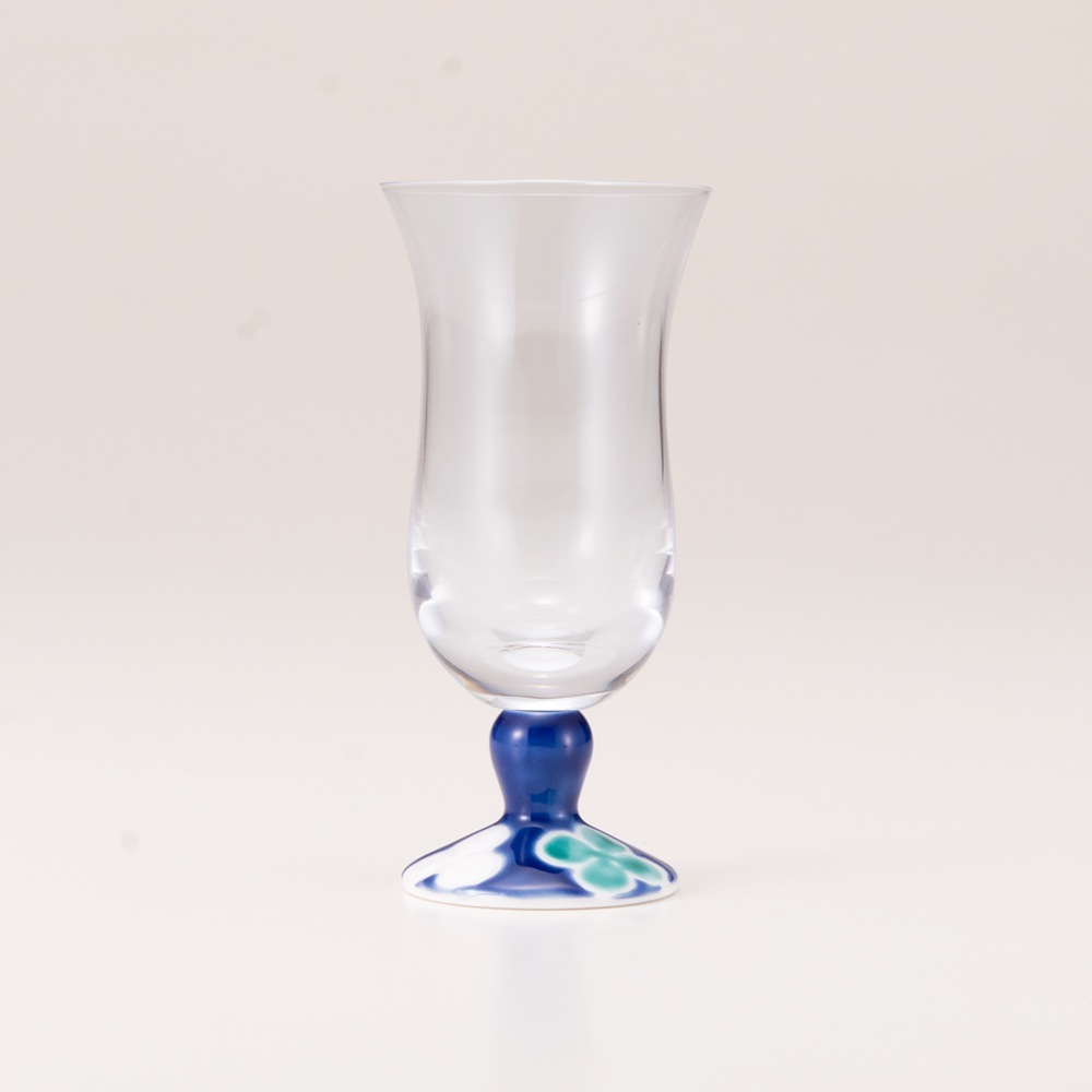 冷酒グラス（無地）クローバーブルー