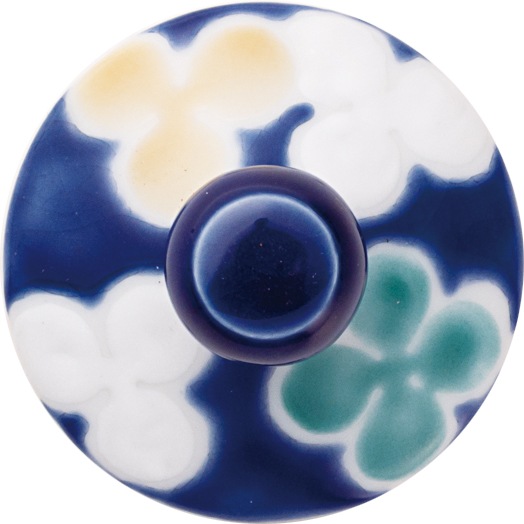 冷酒グラス（無地）クローバーブルー