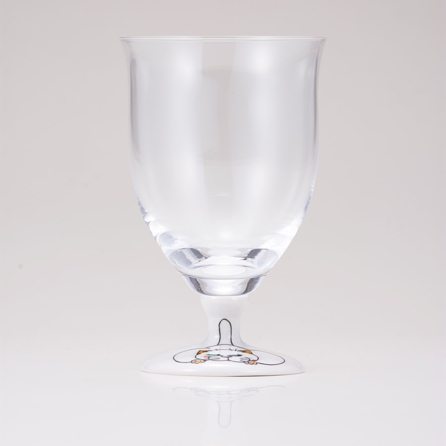 フリーグラス中（無地）ネコの休日