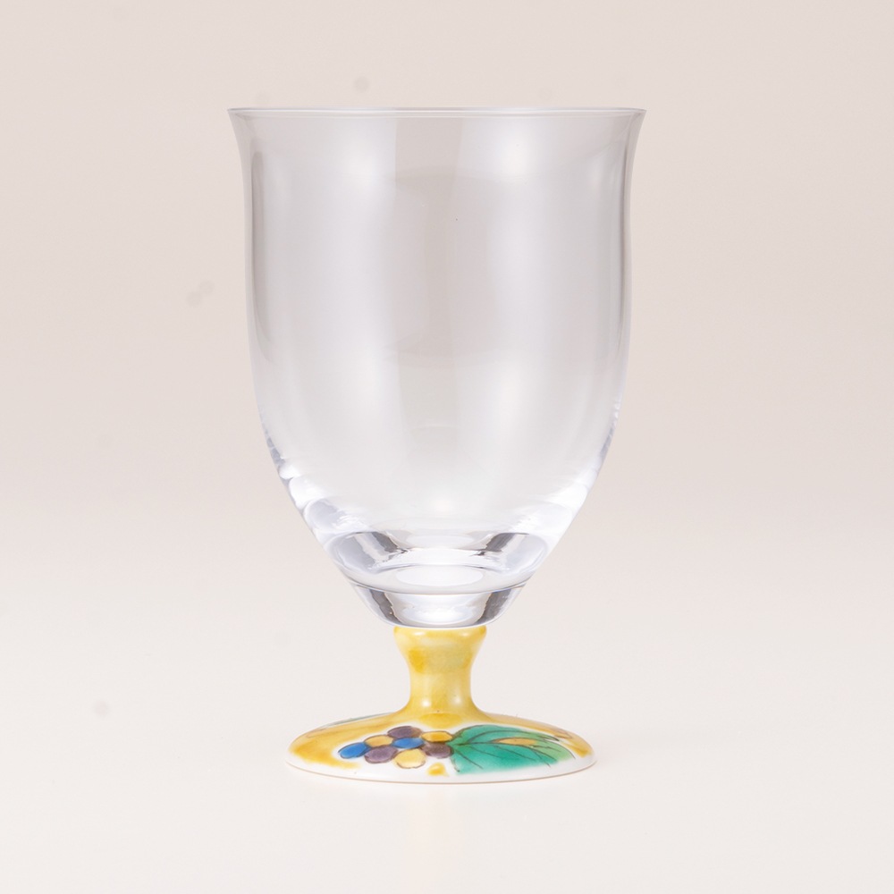 フリーグラス中（無地）ぶどうアメ釉