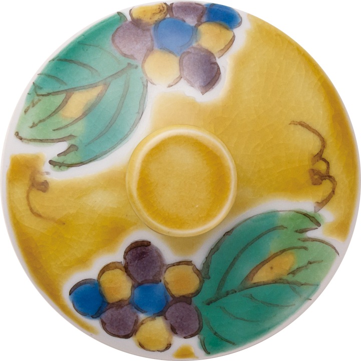 フリーグラス中（無地）ぶどうアメ釉