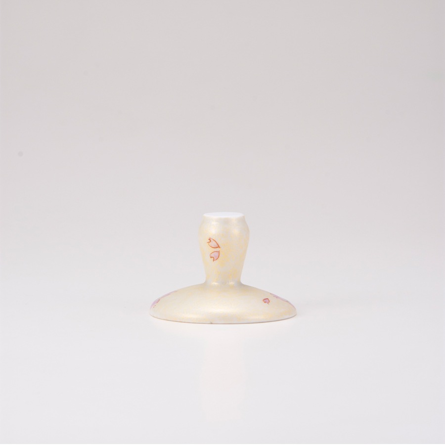 麦酒グラス（斜）さくら文ゴールド