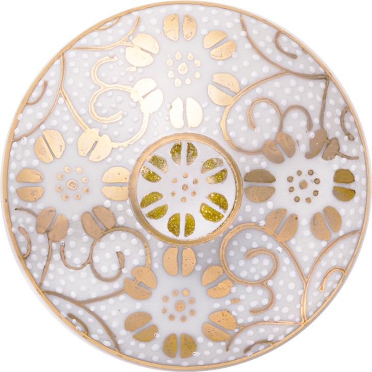 デザートグラス大（格子）白粒鉄仙