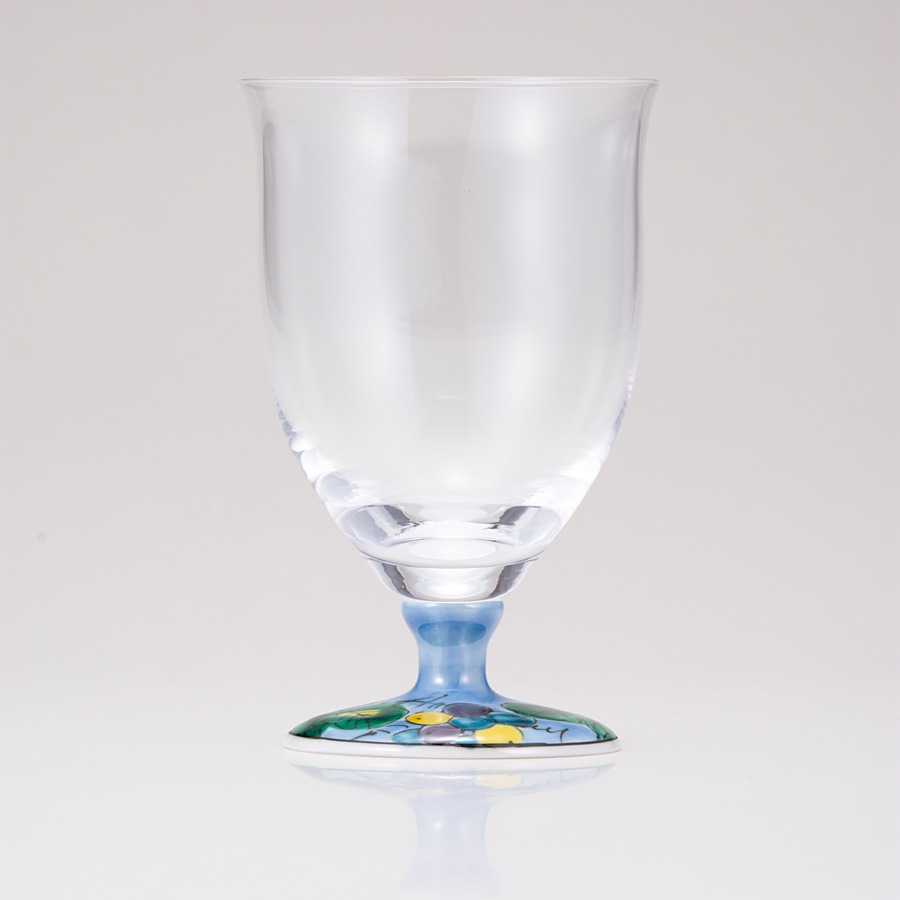 フリーグラス中(無地)ぶどうブルー