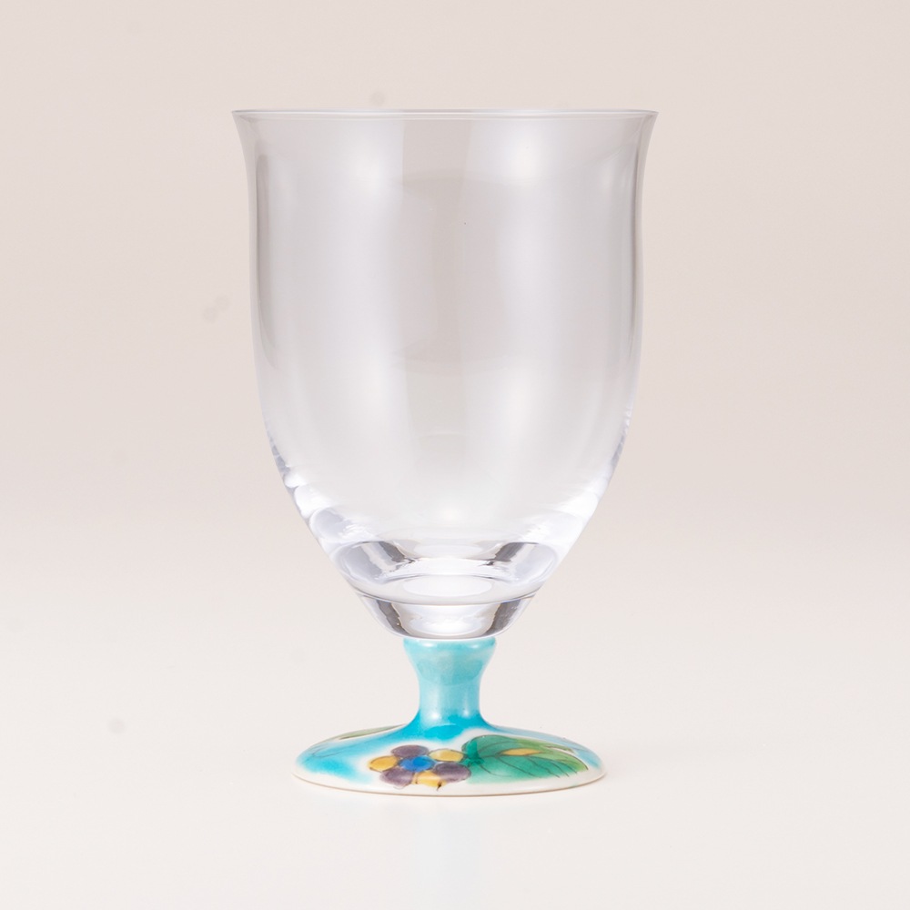 フリーグラス中（無地）ぶどうブルー
