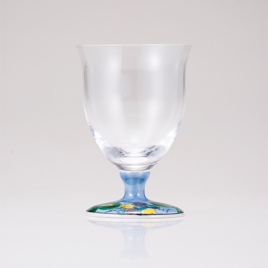 フリーグラス小(無地)ぶどうブルー