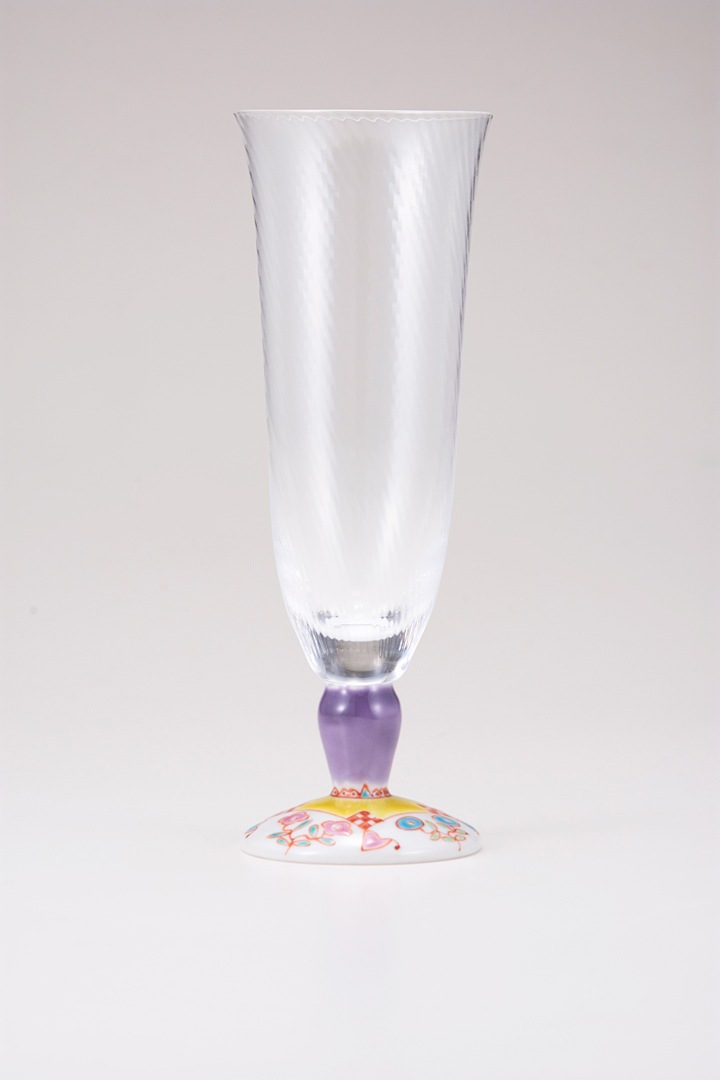 麦酒グラス（斜）フラワーハウス