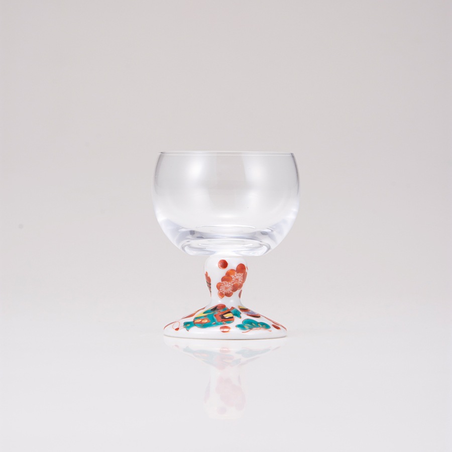 馬上グラス（無地）宝尽し