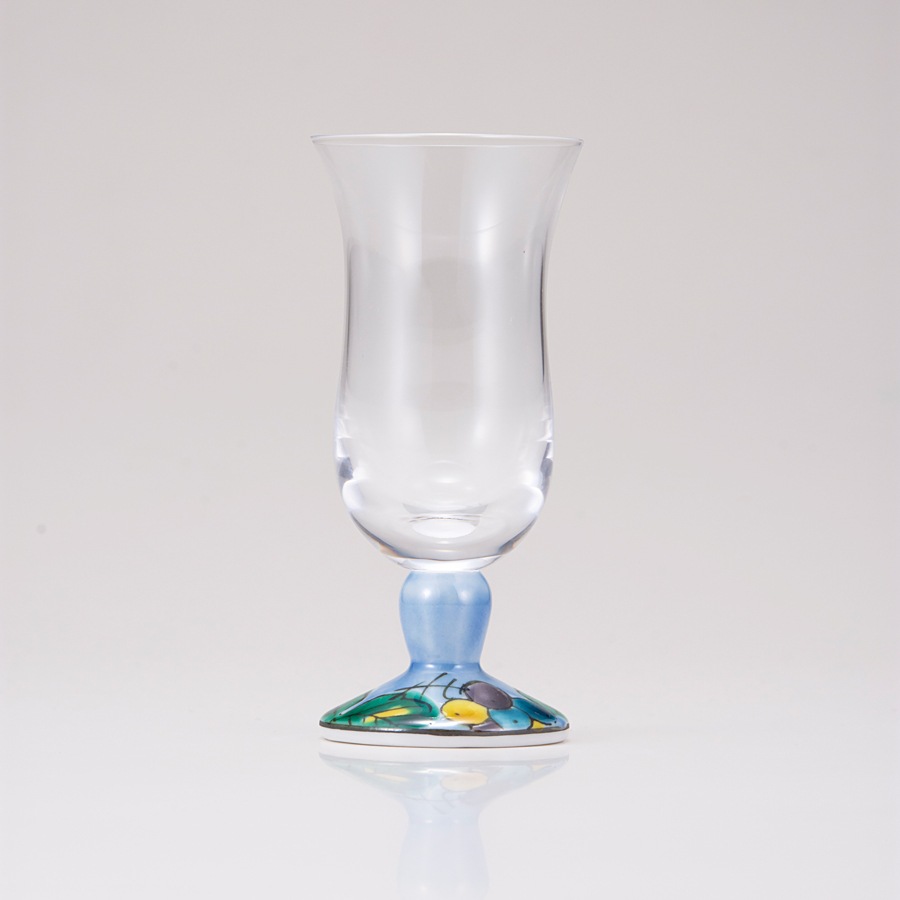 冷酒グラス（無地）ぶどうブルー