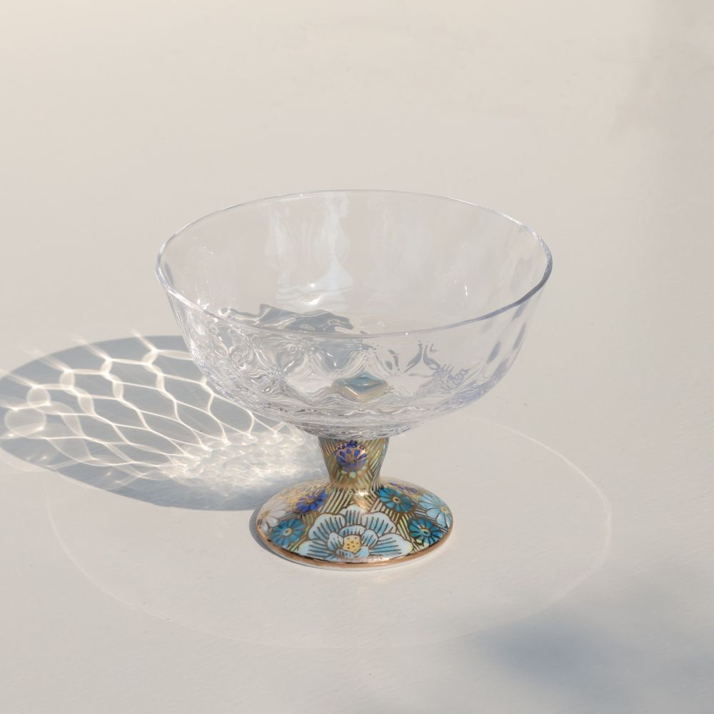 デザートグラス小(格子)令和金花詰そらいろ