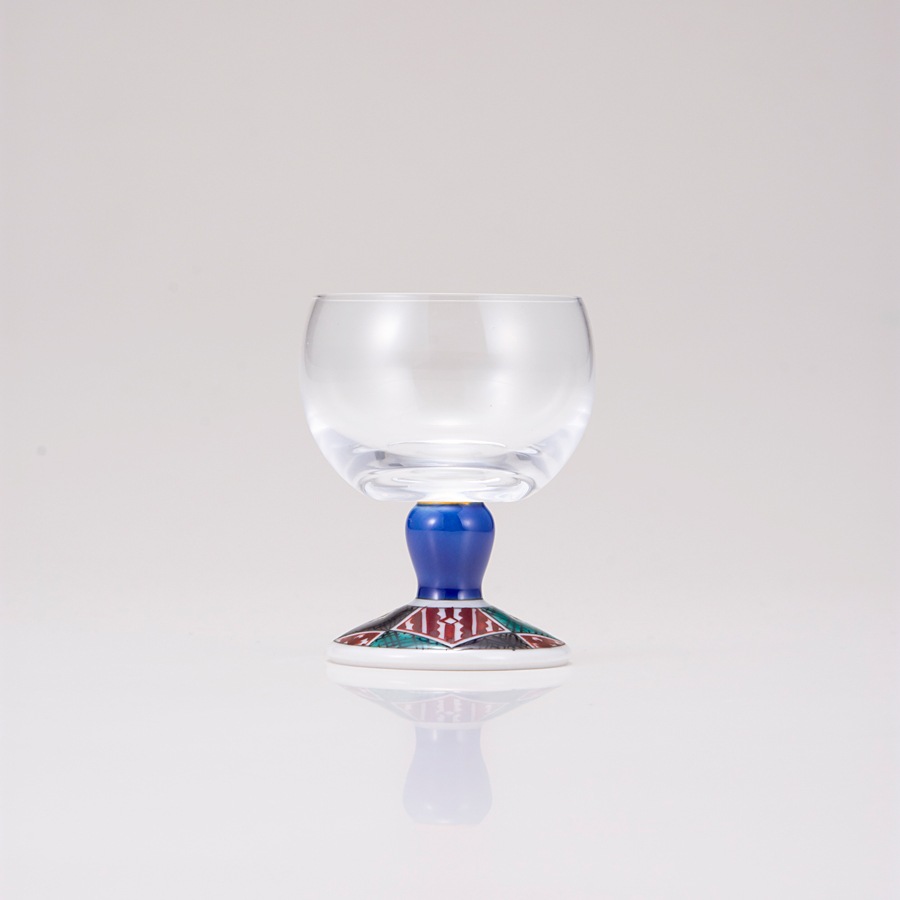 馬上グラス（無地）石畳（四面）